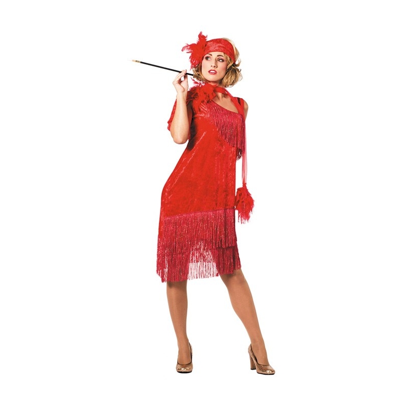 Deguisement charleston rouge luxe La magie du deguisement annees 20 30