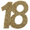 confettis âges 18 ans pailleté or