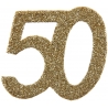 confettis âges 50 ans pailleté or