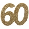 confettis âges 60 ans pailleté or