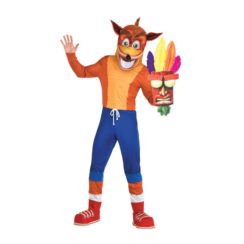 Déguisement de Crash Bandicoot pour adulte sous licence officielle