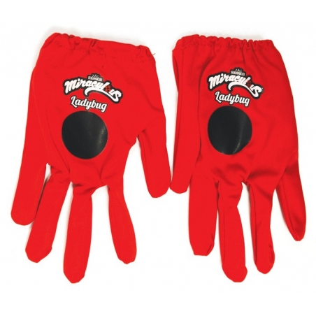 Paire de gants de Miraculous Ladybug pour fille sous licence officielle