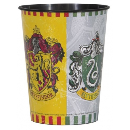 Gobelet Harry Potter en plastique 473ml gryffondor, serpentard - anniversaire Harry Potter