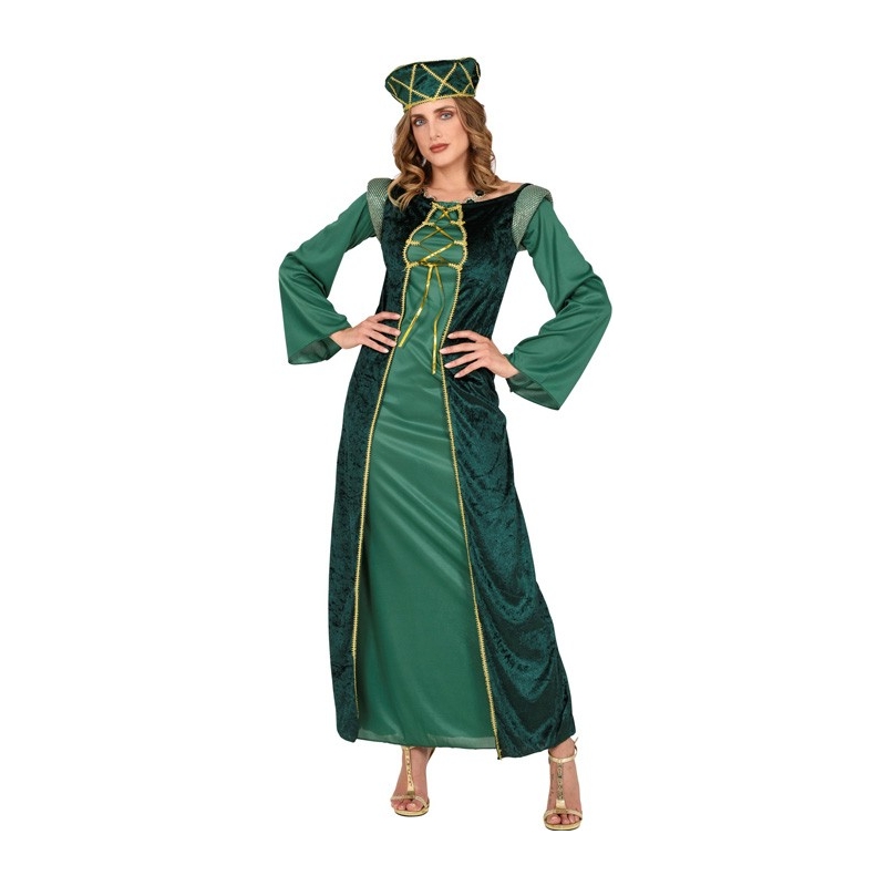 Déguisement de princesse médiévale verte - La magie du déguisement