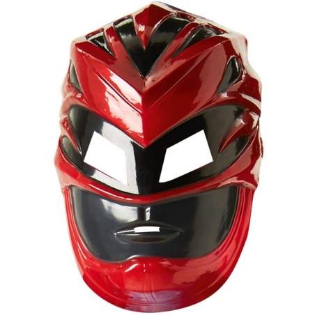 Masque du Power Rangers rouge pour enfant fourni avec le déguisement