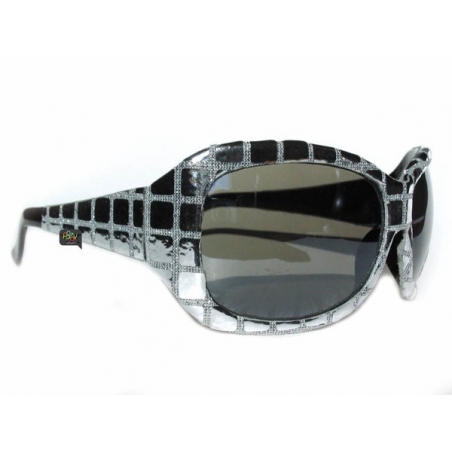 Lunettes disco fly argent, l'accessoire disco Lunettes disco fly argent, l'accessoire disco