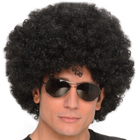 Perruque afro noire années 70, adoptez la coupe afro