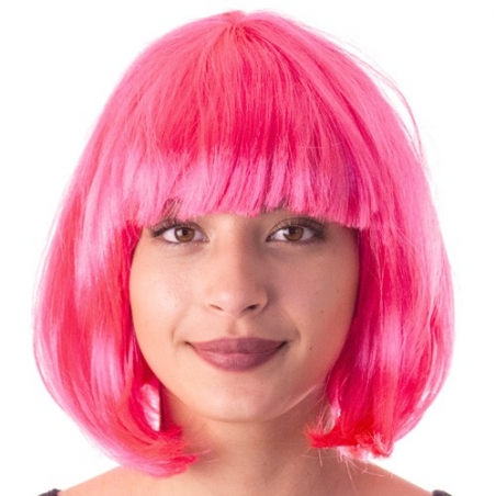 Perruque rose fluo cabaret, adoptez le look fluo des années 80