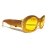 Lunettes disco à paillettes couleur or - accessoire déguisement disco Lunettes disco à paillettes couleur or - accessoire déguisement disco