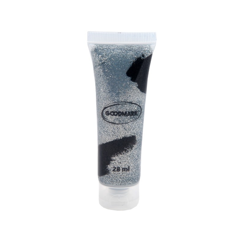 Gel maquillage à paillettes argentées 28 ml