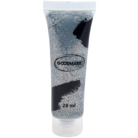 Gel maquillage à paillettes argentées 28 ml