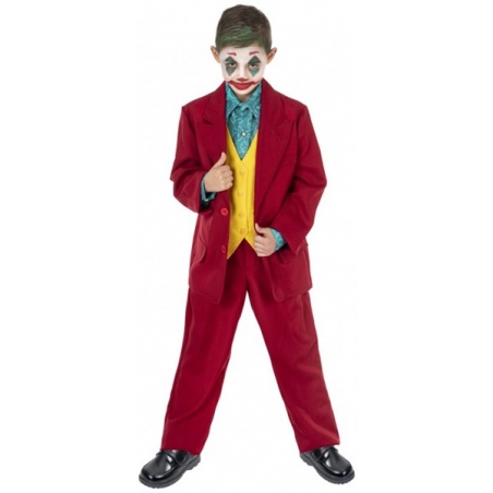 Déguisement de Joker rouge pour garçon digne d'Arthur Fleck du film Joker Déguisement de Joker rouge pour garçon digne d'Arthur Fleck du film Joker