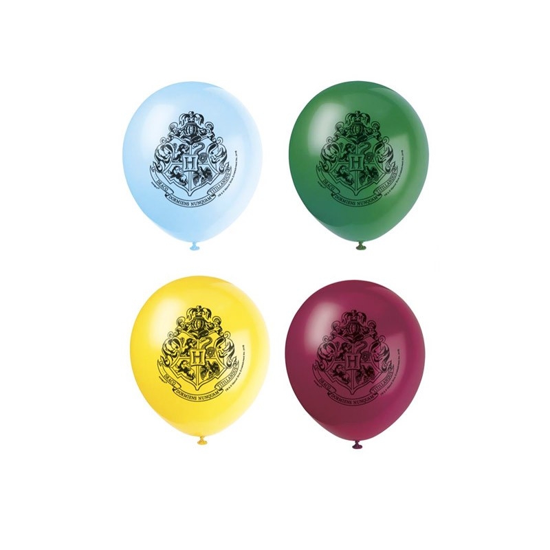 8 Ballons Harry Potter en latex d'environ 30 cm gonflage à l'air ou à l'hélium