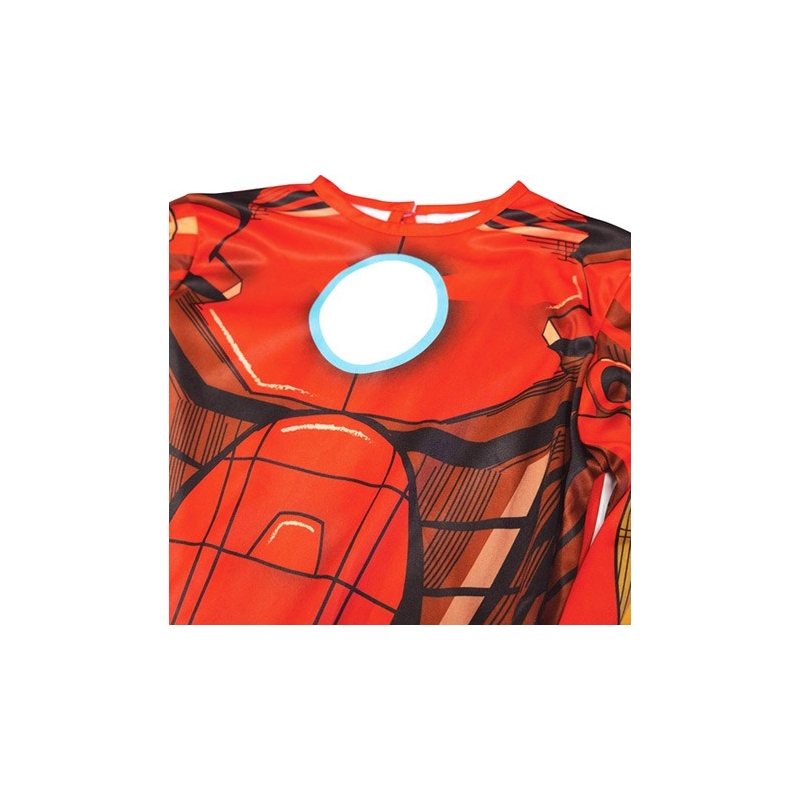 Torse du déguisement d'Iron Man pour enfant, impression réaliste