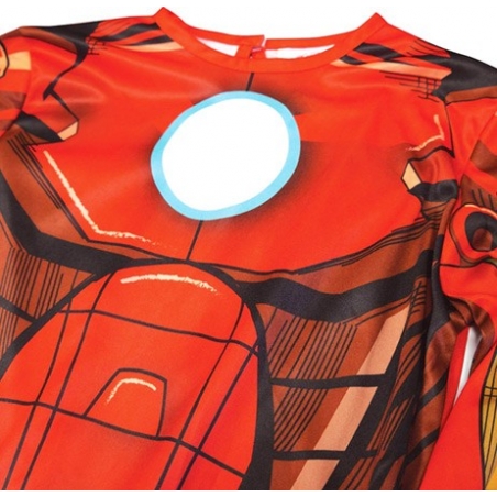 Torse du déguisement d'Iron Man pour enfant, impression réaliste