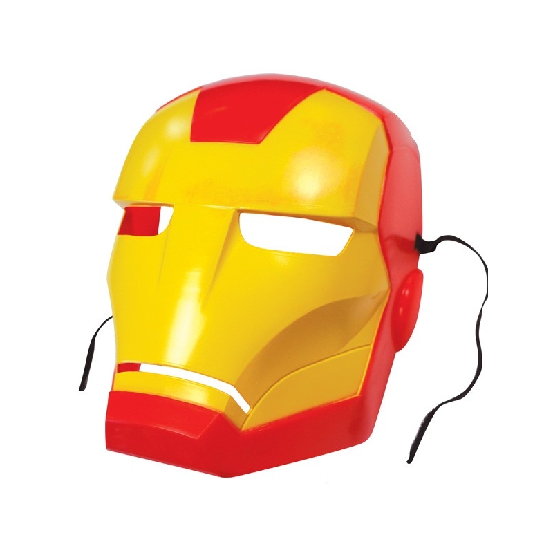 Masque d'Iron Man pour enfant inclus dans le déguisement Iron Man classique pour enfant