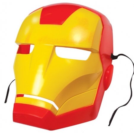 Masque d'Iron Man pour enfant inclus dans le déguisement Iron Man classique pour enfant