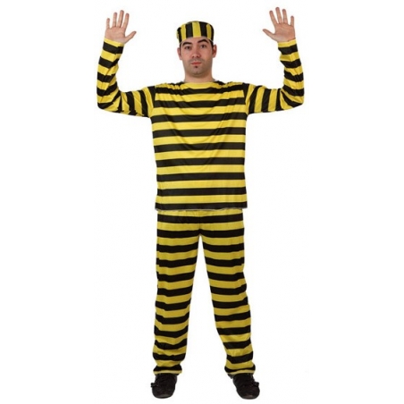 Déguisement de prisonnier dalton pour homme - la magie du déguisement Déguisement de prisonnier dalton pour homme - la magie du déguisement