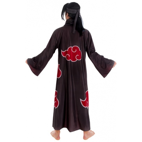 Costume Naruto Itachi pour homme avec le manteau de l’Akatsuki et le bandeau de Konoha barré Costume Naruto Itachi pour homme avec le manteau de l’Akatsuki et le bandeau de Konoha barré