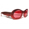 Lunettes disco rouge à paillettes, accessoire costume disco Lunettes disco rouge à paillettes, accessoire costume disco