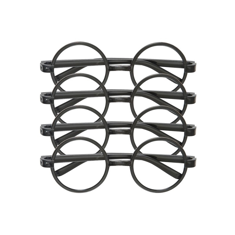 Lunettes Harry Potter, set de 4 paires de lunettes rondes sans verres