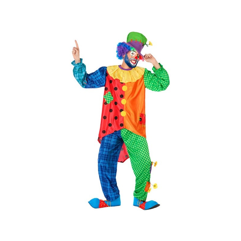 déguisement de clown pour homme également disponible en grande taille jusqu'au XXL