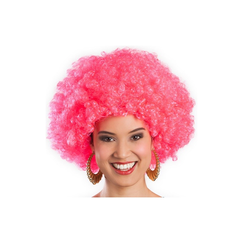 PERRUQUE AFRO - ROSE