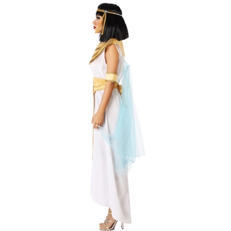 déguisement Cléopâtre pour femme, robe égyptienne avec ceinture, voile et bandeau déguisement Cléopâtre pour femme, robe égyptienne avec ceinture, voile et bandeau