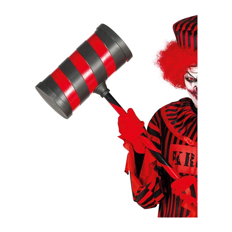 Marteau de clown tueur d'environ 79 cm, incarnez un clown tout droit sorti d'un film d'horreur