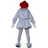 Incarnez un clown digne d'un film d'horreur avec ce costume de clown tueur en tunique grise avec collerette et sur-chaussures Incarnez un clown digne d'un film d'horreur avec ce costume de clown tueur en tunique grise avec collerette et sur-chaussures