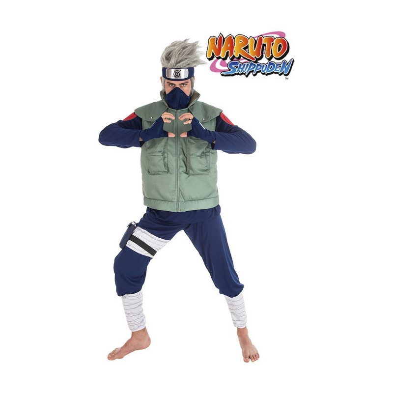 Naruto - déguisement de Kakashi pour homme sous licence officielle Naruto Shippuden