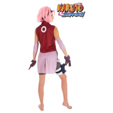 Déguisement Naruto pour femme, incarnez Sakura Haruno, costule Naruto Shippuden officiel