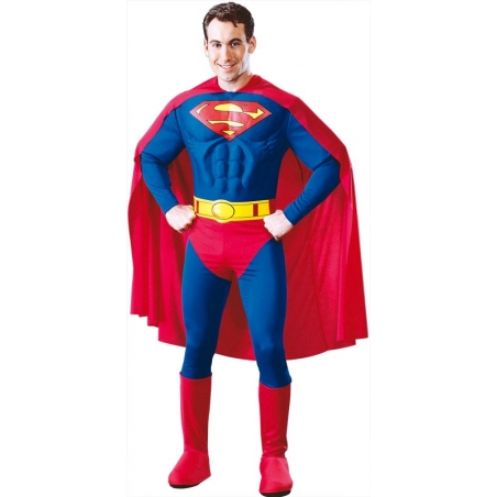 deguisement Superman luxe avec muscle - Costume adulte