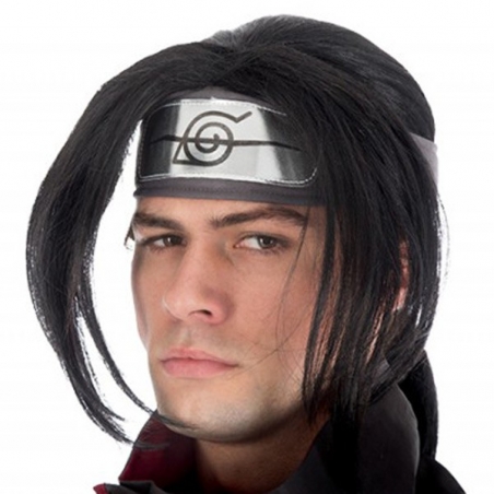 Perruque d'Itachi, le célèbre maître ninja du manga Naruto Shippuden sous licence officielle (bandeau non inclus) Perruque d'Itachi, le célèbre maître ninja du manga Naruto Shippuden sous licence officielle (bandeau non inclus)