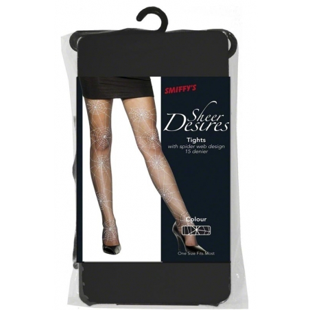 Collants toile d'araignée - accessoire déguisement Halloween