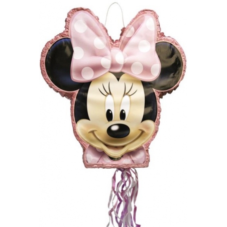 Pinata Disney Minnie Mouse agrémentez votre décoration d'anniversaire Disney grâce à cette pinata à suspendre 