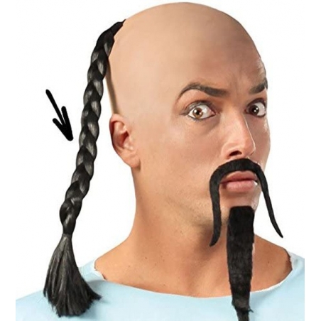 Longue tresse de cheveux noir pour adulte Longue tresse de cheveux noir pour adulte