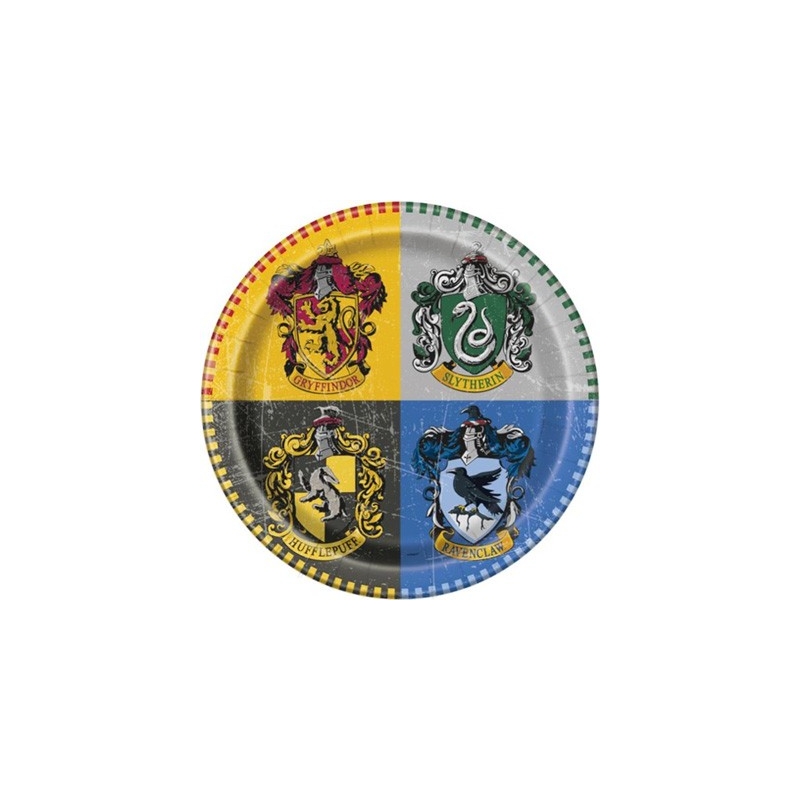 Assiettes Harry Potter - assiettes en carton d'un diamètre de 22 cm idéales pour une décoration d'anniversaire Harry Potter