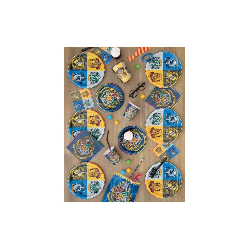 Idée de décoration de table Harry Potter à l'aide de la vaisselle jetable