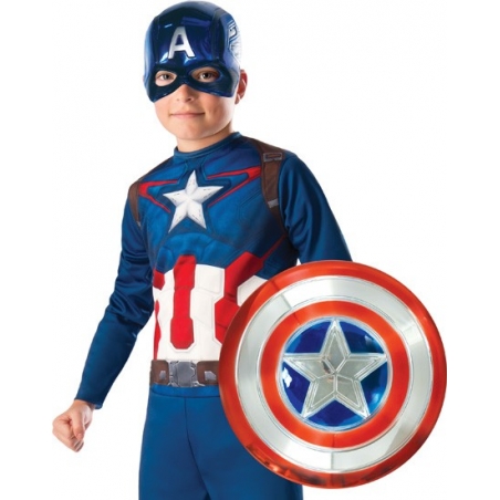 Bouclier Captain America pour enfant d'environ 30 cm de diamètre - Marvel Avengers Bouclier Captain America pour enfant d'environ 30 cm de diamètre - Marvel Avengers