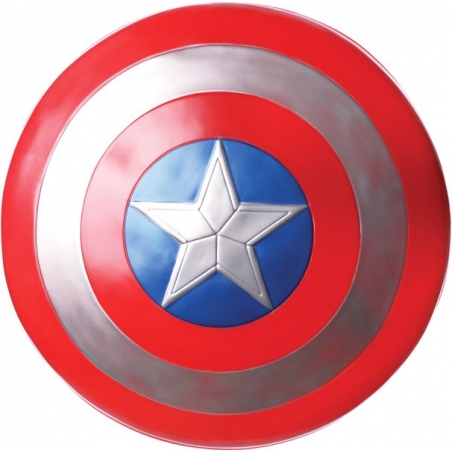 Bouclier de Captain America pour enfant en plastique métallisé sous licence Marvel Avengers 