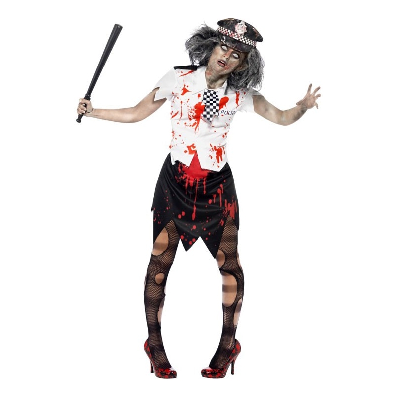 déguisement policier zombie pour femme - Halloween