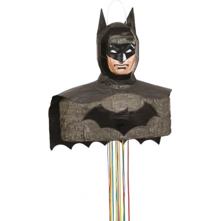 Pinata Batman à tirer idéale pour une réaliser la déco d'un anniversaire Batman ou DC Comics