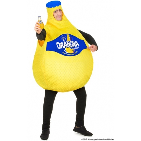 déguisement bouteille d'Orangina jaune pour homme déguisement bouteille d'Orangina jaune pour homme