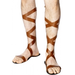 SANDALES ROMAINES ADULTES Guerrier Chaussures De Déguisement Accessoire