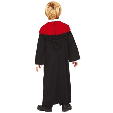 Cape de sorcier à capuche pour enfant de 3 à 12 ans, idéal pour se déguiser en Harry Potter lors d'une fête costumée