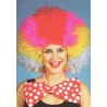 Perruque afro multicolore - accessoire deguisement clown