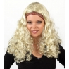 Perruque hippie blonde pour femme