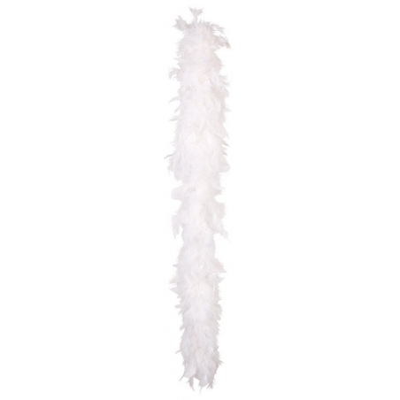 Boa blanc en plumes - La magie du déguisement - Boutique de fête