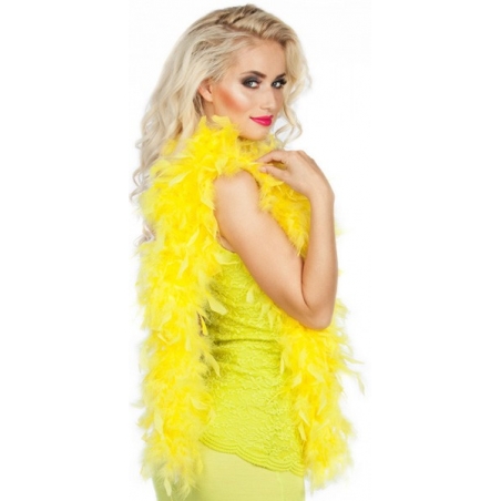 Boa jaune en plumes 50 gr Boa jaune en plumes 50 gr